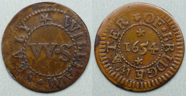 Bridgwater, William Sealy 1654 farthing